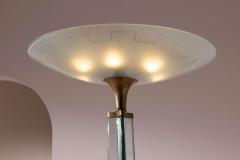  Luigi Brusotti Floor lamp in glass and brass by Luigi Brusotti Italy 1950s - 4473167