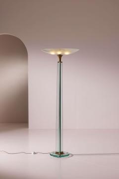  Luigi Brusotti Floor lamp in glass and brass by Luigi Brusotti Italy 1950s - 4473189