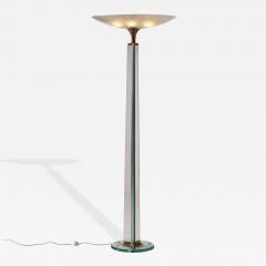  Luigi Brusotti Floor lamp in glass and brass by Luigi Brusotti Italy 1950s - 4475518