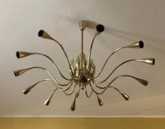  Lumi 12 Arms Ceiling Light in brass - 1390520