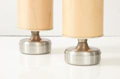  Lumi Pair of Chrome Table Lamps by Lumi Italy circa 1960 - 3390919