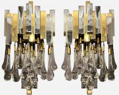  Lumica Pair of drops sconces Editions BD Lumica Barcelona Spain circa 1970 - 3370569