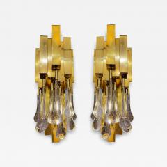  Lumica Pair of drops sconces Lumica Barcelona Spain circa 1970 - 4194480
