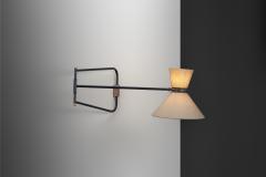  Lunel Wall Lamp with Diabolo Shade by Lunel Attr France Mid 20th Century - 4685082