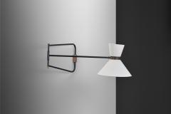  Lunel Wall Lamp with Diabolo Shade by Lunel Attr France Mid 20th Century - 4685186