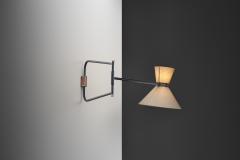  Lunel Wall Lamp with Diabolo Shade by Lunel Attr France Mid 20th Century - 4685189