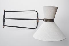  Lunel Wall Lamp with Diabolo Shade by Lunel Attr France Mid 20th Century - 4685193