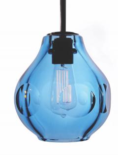  Luxe DUCELLO Hand Blown Crystal Single Pendant Media Glass - 3454299