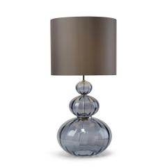  Luxe MAGGIE MAY Hand Blown Ribbed Glass Table Lamp - 3453771