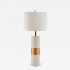  Luxe OBI Ceramic Gold Leaf Table Lamp - 3493396