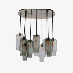  Luxe SORBONNE 10 Hand Blown Glass Chandelier - 3453898