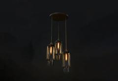  Luxe SORBONNE Pendant Trio Chandelier Round - 3453887