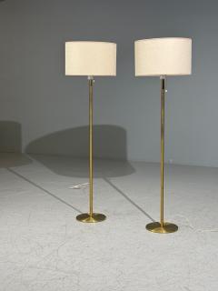  Luxus Luxus Vittsj Floor Lamps Patinated Brass Sweden 1960s - 4481415