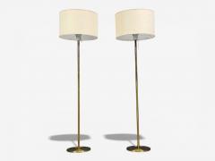  Luxus Luxus Vittsj Floor Lamps Patinated Brass Sweden 1960s - 4481416