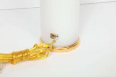  Luxus Luxus White Glass Gold Trim Lamps - 1061790