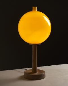  Luxus Mid Century Ash and Glass Table Lamp 1960s - 4500138