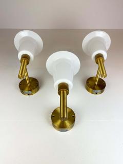  Luxus Midcentury Wall Mounted Brass and Acrylic Lamps Luxus Sweden 1960s - 2320992