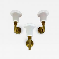  Luxus Midcentury Wall Mounted Brass and Acrylic Lamps Luxus Sweden 1960s - 2322966