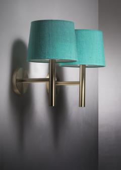  Luxus Pair of Uno sten Kristiansson wall lamps for Luxus - 3937118