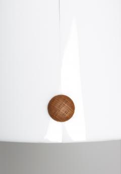  Luxus Swedish Midcentury Swiveling Wall Lamp in Acrylic and Teak by Luxus - 1433890