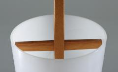  Luxus Swedish Midcentury Table Lamps in Acrylic and Oak by Luxus 1960s - 835537