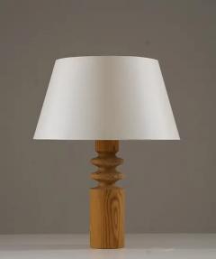  Luxus Swedish Pine Table Lamp by Luxus 1970s - 4621391