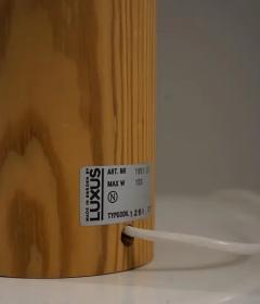  Luxus Swedish Pine Table Lamp by Luxus 1970s - 4621392