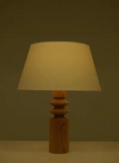  Luxus Swedish Pine Table Lamp by Luxus 1970s - 4621393