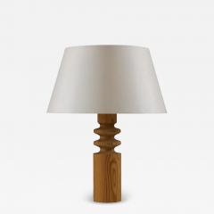  Luxus Swedish Pine Table Lamp by Luxus 1970s - 4621916