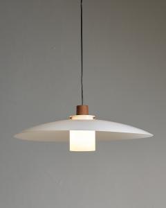  Luxus Teak and Plexiglass Model 1534 Pendant 1960s - 4500364