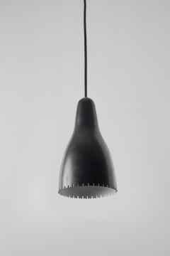  Lyfa 1950s Bent Karlby Black Painted Metal Brass Pendant Lamp for Lyfa - 3609928