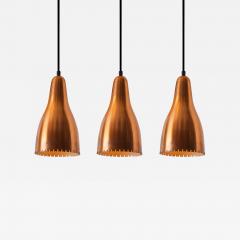  Lyfa 1950s Bent Karlby Perforated Copper Pendant for Lyfa - 3611228