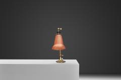  Lyfa Brass Table Lamp with Leaf Base by Lyfa Denmark First Half of the 20th Century - 4638105