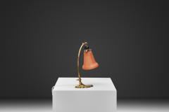  Lyfa Brass Table Lamp with Leaf Base by Lyfa Denmark First Half of the 20th Century - 4638107