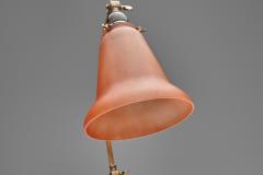  Lyfa Brass Table Lamp with Leaf Base by Lyfa Denmark First Half of the 20th Century - 4638110