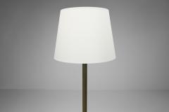  Lyfa Brass and Wood Floor Lamp with Tripod Base by Lyfa Denmark ca 1960s - 4543498