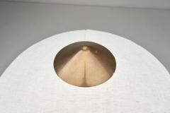  Lyfa Brass and Wood Table Lamp with Rotating Arm for Lyfa Denmark 1950s - 4431087