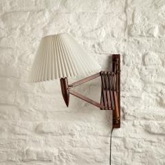  Lyfa Large Rosewood Scissor Lamp by Lyfa Denmark 1960s - 2639447