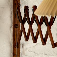  Lyfa Large Rosewood Scissor Lamp by Lyfa Denmark 1960s - 2948051