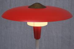  Lyfa Lyfa Red Table Desk Lamp in Brass and Metal Denmark Late 1950s - 3784141