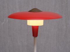  Lyfa Lyfa Red Table Desk Lamp in Brass and Metal Denmark Late 1950s - 3784150