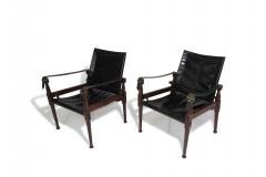  M Hayat Bros Pakistani Rosewood Safari Chairs with Brass by Hayat Brothers - 3395730