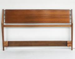  M Singer Sons Furniture 1950s Rosewood Headboard Bertha Schaefer Singer Sons Attributed Restored - 4506707
