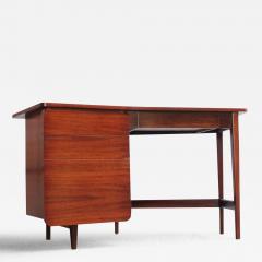  M Singer Sons Furniture Bertha Schaefer for Singer and Sons Italian Walnut Asymmetrical Desk - 3124502