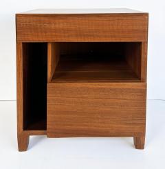  M Singer Sons Furniture Gio Ponti Singer Sons Walnut Rosewood Nightstands Restored Pair - 4507475