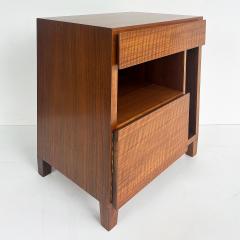  M Singer Sons Furniture Gio Ponti Singer Sons Walnut Rosewood Nightstands Restored Pair - 4507476