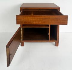  M Singer Sons Furniture Gio Ponti Singer Sons Walnut Rosewood Nightstands Restored Pair - 4507506