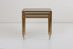  M nchner Werkst tten Set of Three M nchner Werkst tten Brass and Glass Nesting Tables - 799097