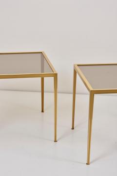  M nchner Werkst tten Set of Two Brass and Glass Nesting Tables by M nchner Werkst tten - 935269