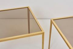  M nchner Werkst tten Set of Two Brass and Glass Nesting Tables by M nchner Werkst tten - 935271